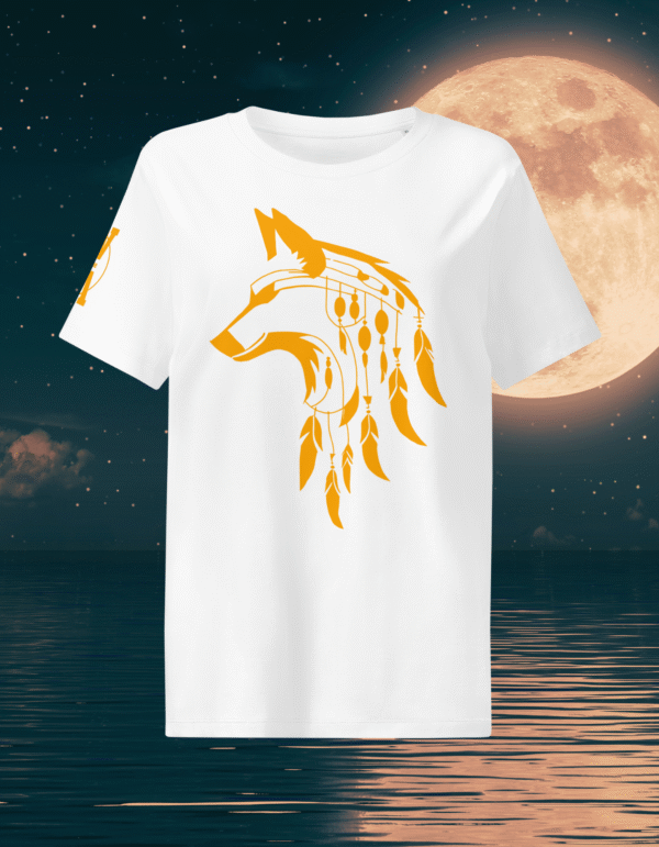 Women Orange Wolf White