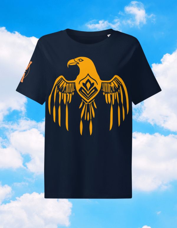 Women Orange Eagle Navy Blue